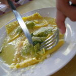 リコッタとほうれん草のラビオリ